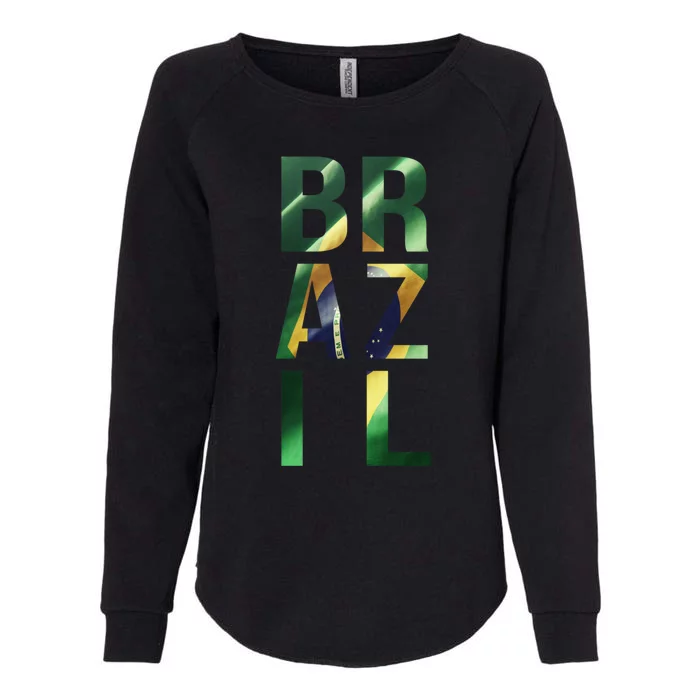 Team Brazil Gift Womens California Wash Sweatshirt