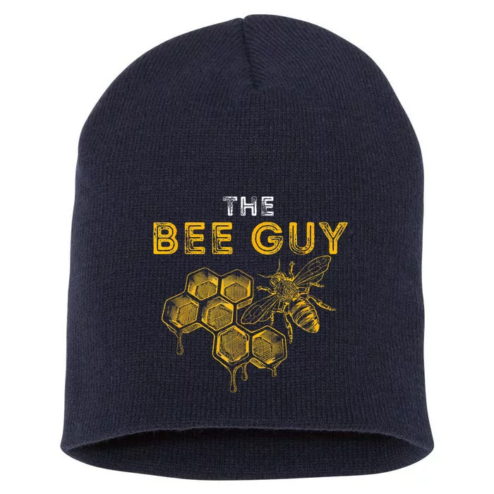 The Bee Guy  Bee Lover Beekeeping Beekeeper Short Acrylic Beanie