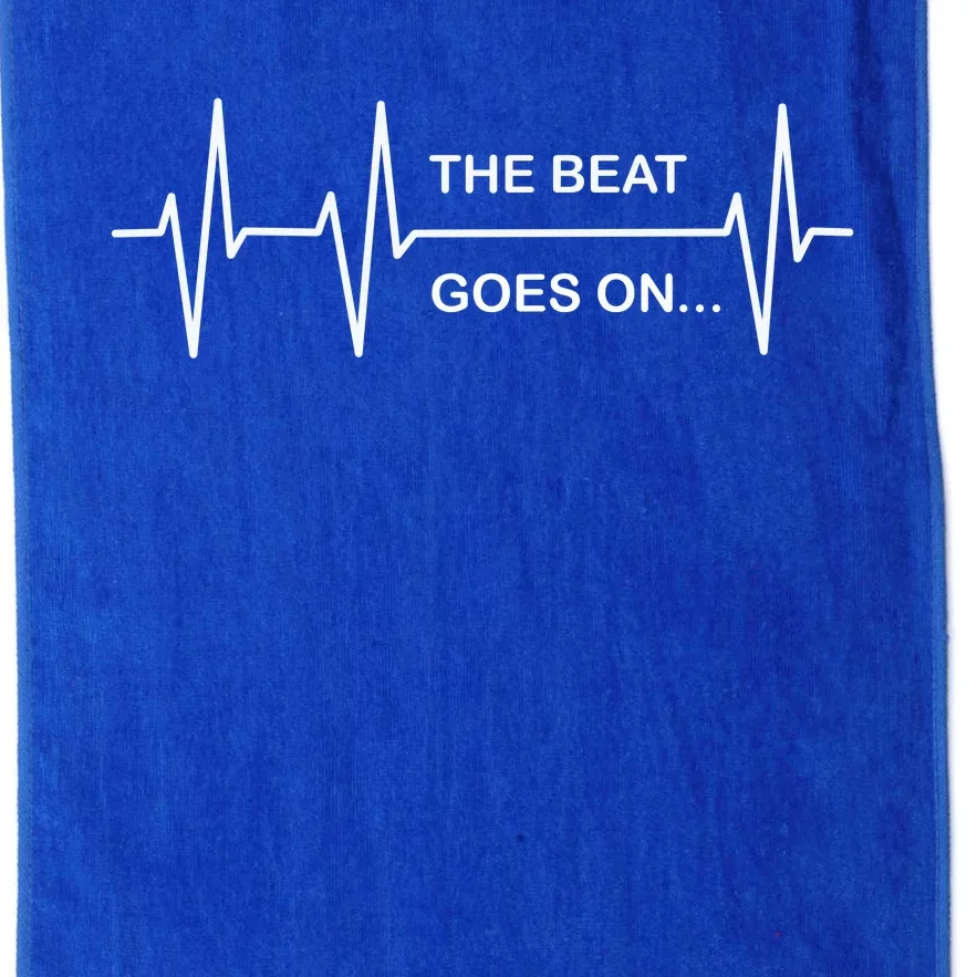 The Beat Goes On Heartbeat Rehab After Surgery Heart Op Gift Platinum Collection Golf Towel