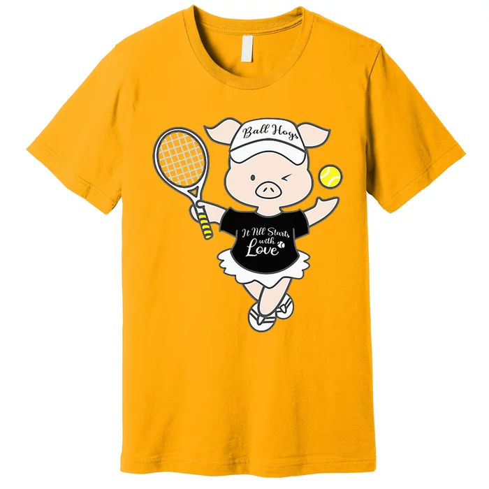 Tennis Ball Hogs Premium T-Shirt