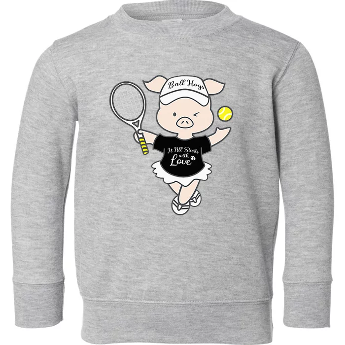 Tennis Ball Hogs Toddler Sweatshirt