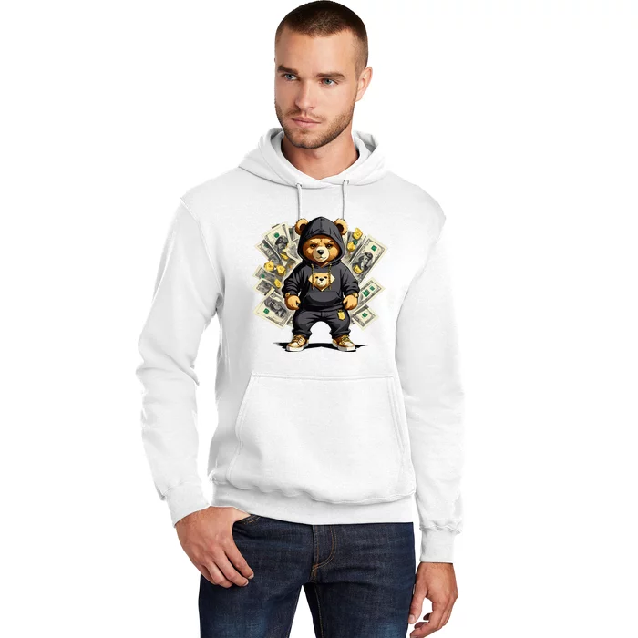 Teddy Bear Hustler Buisness Bear Dollar Street Clothes Hoodie