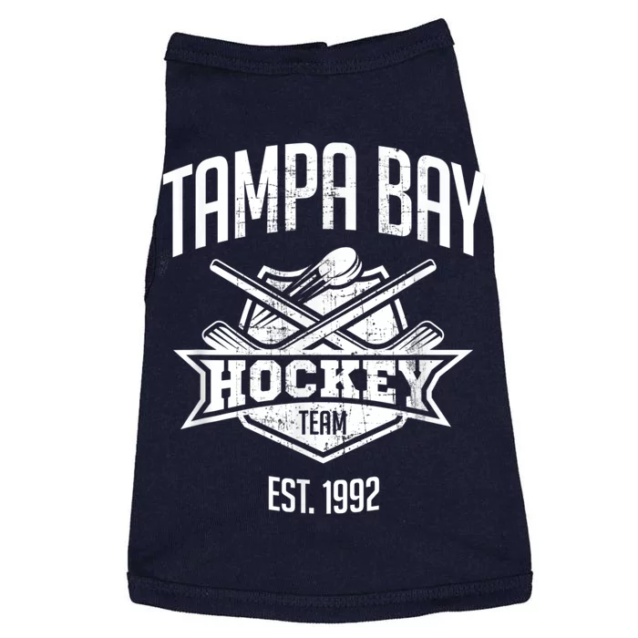 Tampa Bay Hockey Team Vintage Florida Est 1992 The Bolts Doggie Tank