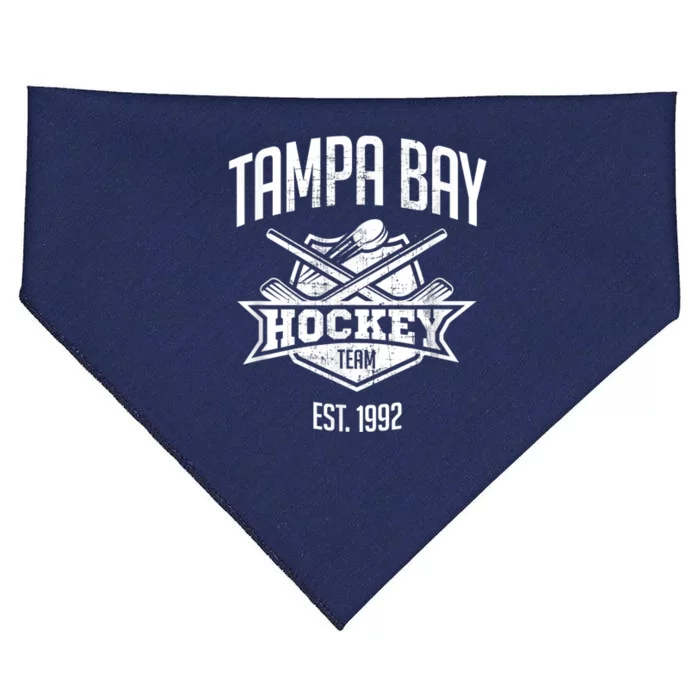 Tampa Bay Hockey Team Vintage Florida Est 1992 The Bolts USA-Made Doggie Bandana