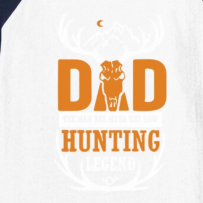 The Bow Hunter Myth Legend Dad Hunting Fathers Day Gifts Baseball Sleeve Shirt