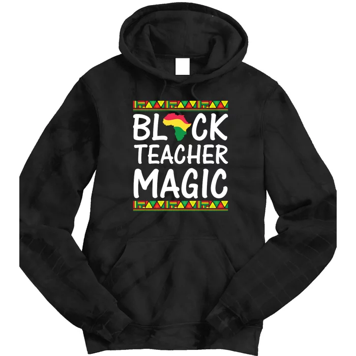 Teach Black History Funny Teach Lovers Teacher's Day Tie Dye Hoodie