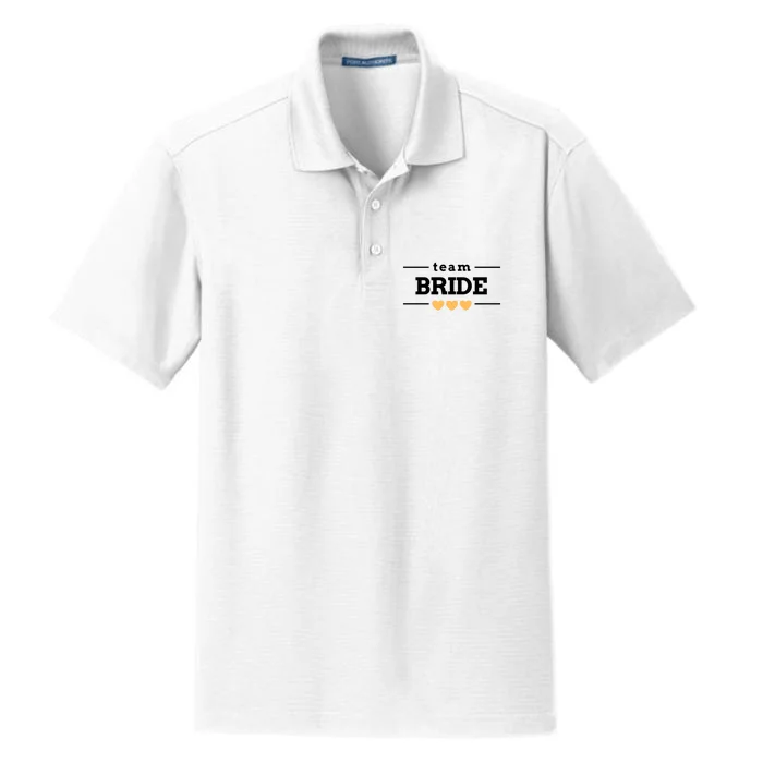 Team Bride Heart Dry Zone Grid Performance Polo