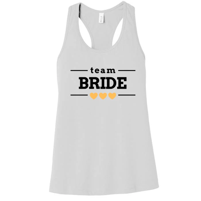 Team Bride Heart Women's Racerback Tank