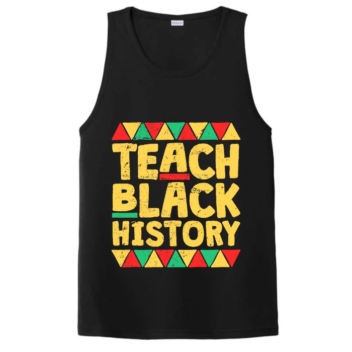 Teach Black History Month School Teacher Gift Performance Tank