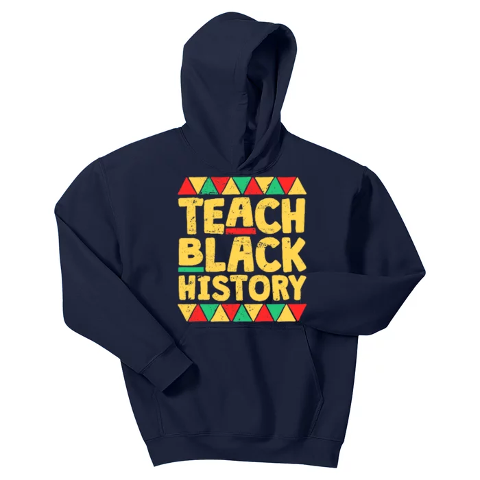 Teach Black History Month School Teacher Gift Kids Hoodie