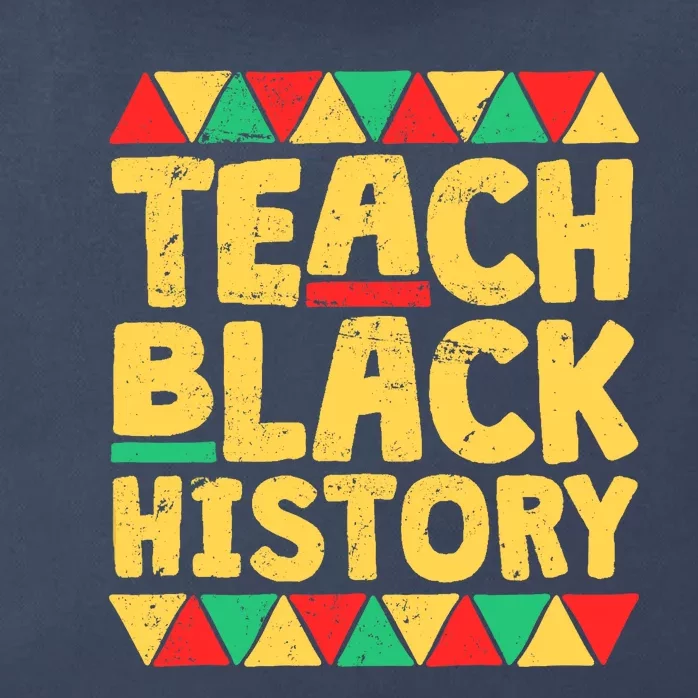 Teach Black History Month School Teacher Gift Zip Tote Bag