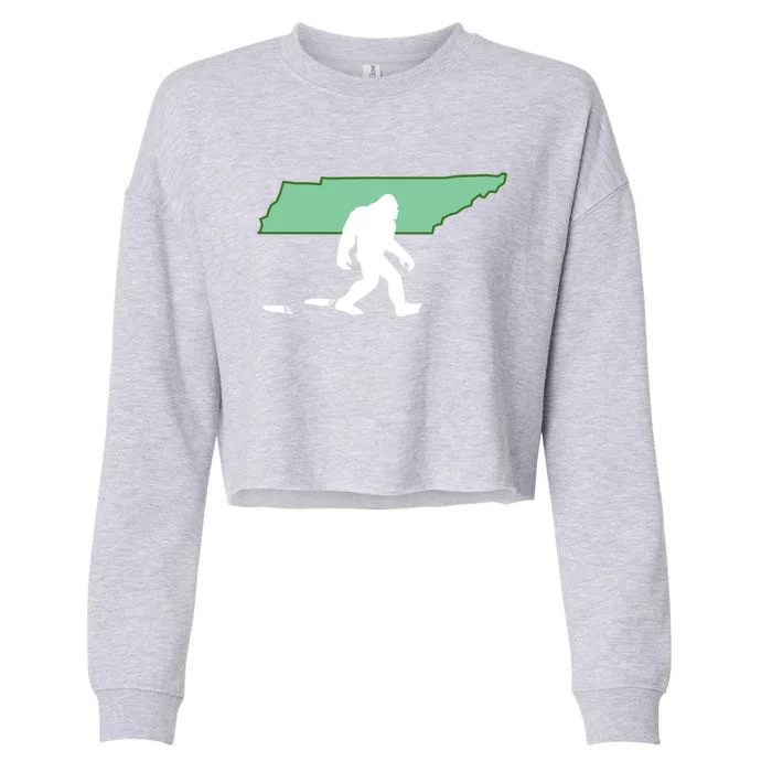 Tennessee Bigfoot Hunter State Gift Cropped Pullover Crew