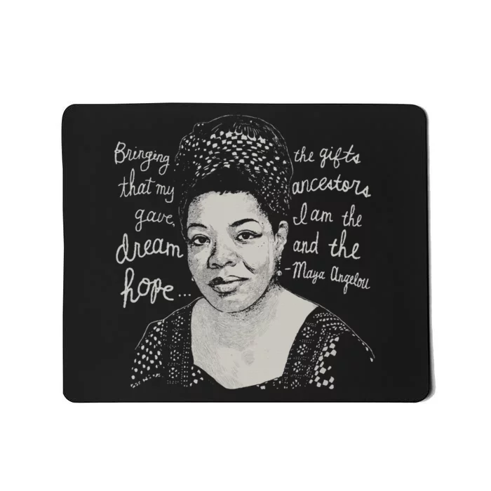 Trendy Black History Maya Angelou Quote Mousepad