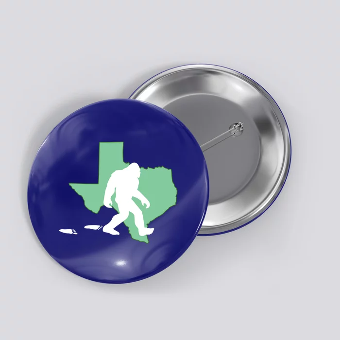 Texas Bigfoot Hunter State Funny Gift Button