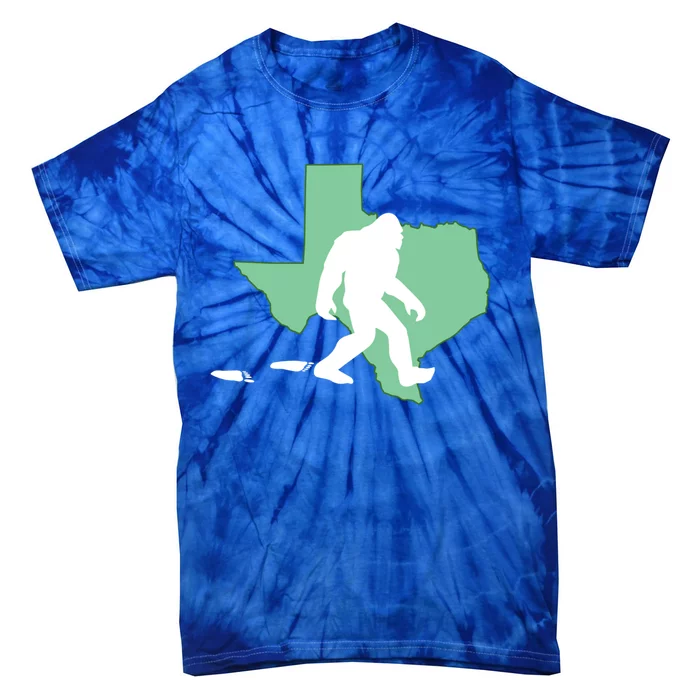 Texas Bigfoot Hunter State Funny Gift Tie-Dye T-Shirt