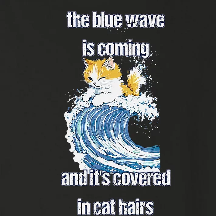 The Blue Humor Wave Is Coming Covered In Cat Hairs Kamala Toddler Long Sleeve Shirt