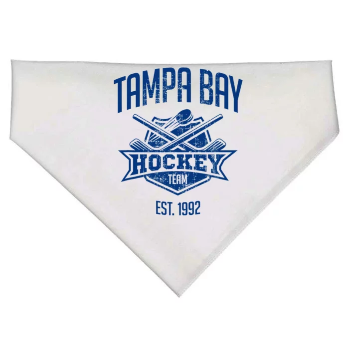 Tampa Bay Hockey Team The Bolts Vintage Florida Est 1992 USA-Made Doggie Bandana