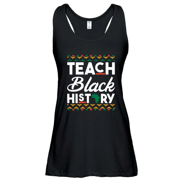 Teach Black History For Black History Month Ladies Essential Flowy Tank