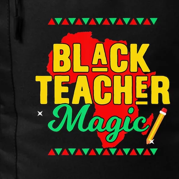 Teach Black History Month Black Teacher African Pride Daily Commute Backpack