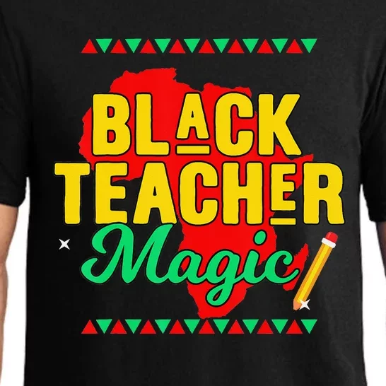 Teach Black History Month Black Teacher African Pride Pajama Set