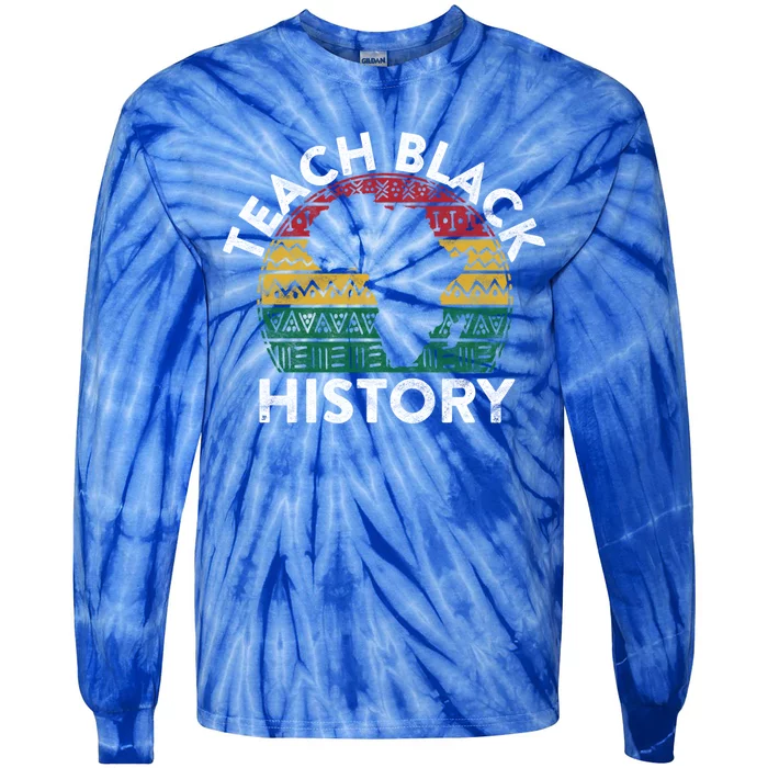 Teach Black History Month Gift Pride Educator Matter Student Great Gift Tie-Dye Long Sleeve Shirt