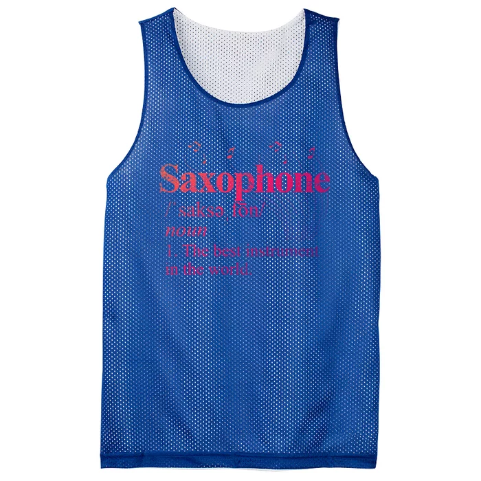 The Best Instrut In The World Saxophone Gift Mesh Reversible Basketball Jersey Tank