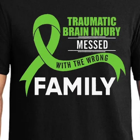 Traumatic Brain Injury Awareness Messed With Wrong Family Pajama Set