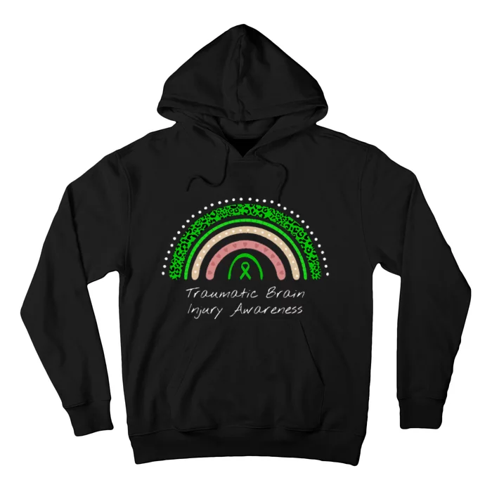 Traumatic Brain Injury Rainbow TBI Awareness Hoodie