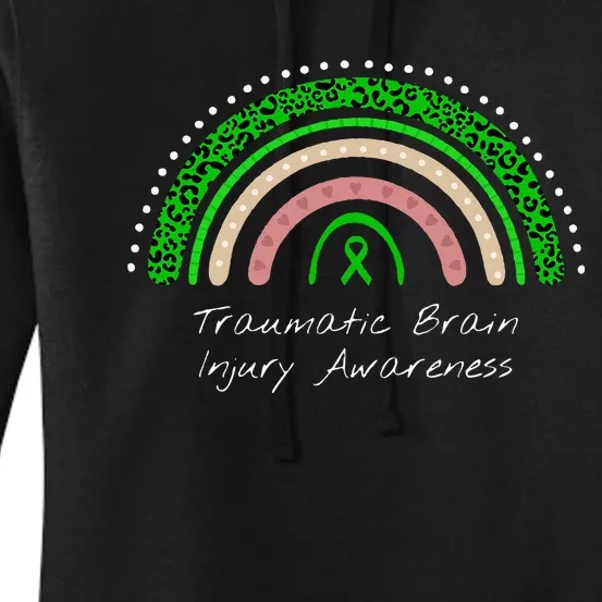 Traumatic Brain Injury Rainbow TBI Awareness Women's Pullover Hoodie