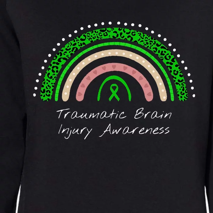 Traumatic Brain Injury Rainbow TBI Awareness Womens California Wash Sweatshirt