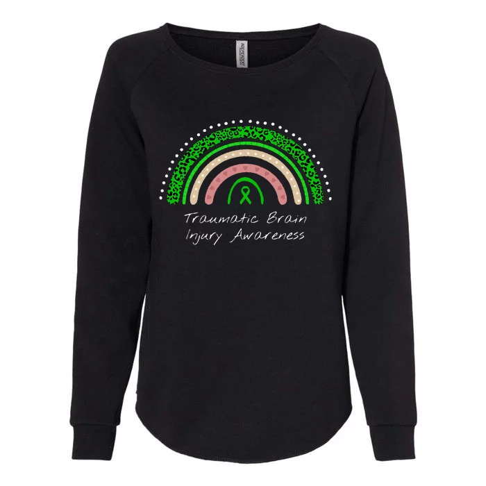 Traumatic Brain Injury Rainbow TBI Awareness Womens California Wash Sweatshirt