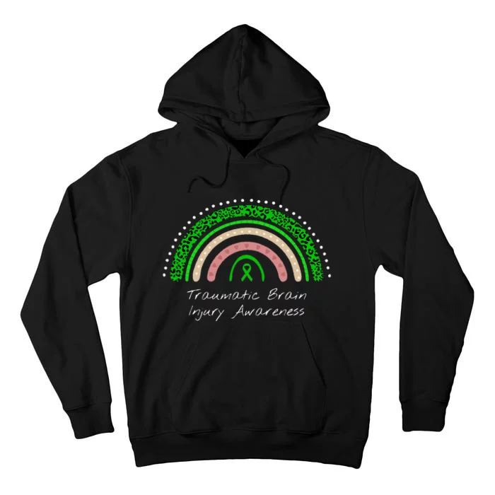 Traumatic Brain Injury Rainbow TBI Awareness Tall Hoodie