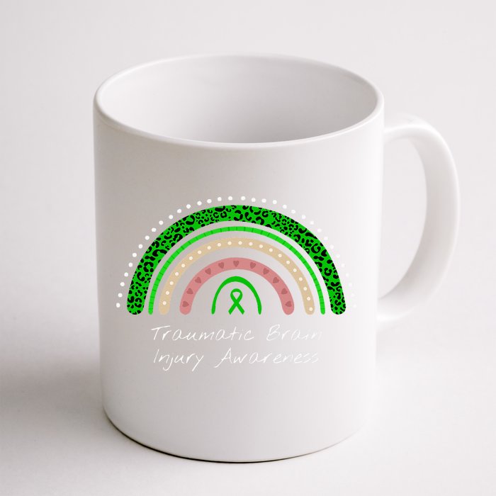 Traumatic Brain Injury Rainbow TBI Awareness Front & Back Coffee Mug