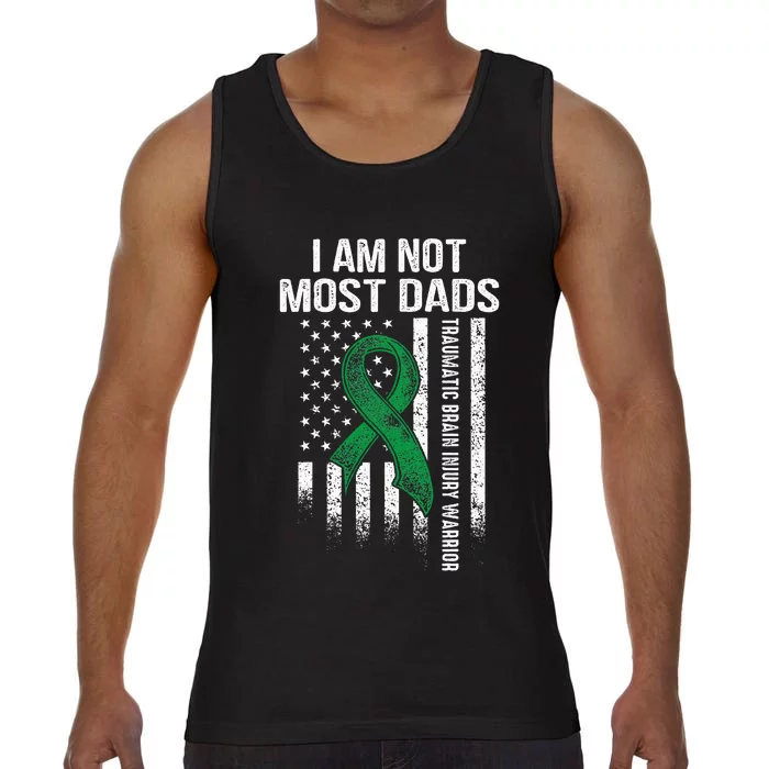 Traumatic Brain Injury Survivor Most Dads TBI Warrior Comfort Colors® Tank Top