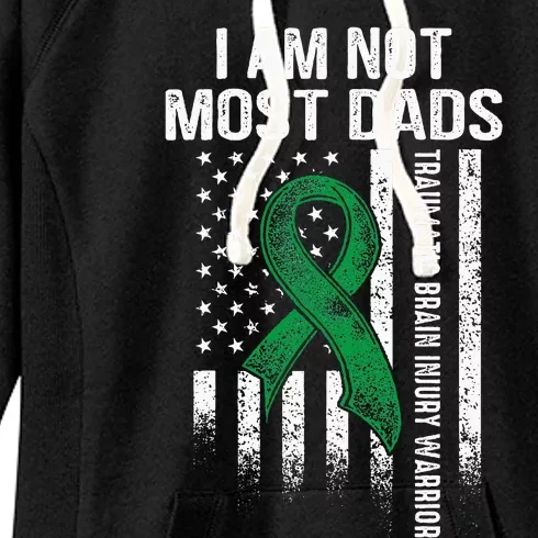 Traumatic Brain Injury Survivor Most Dads TBI Warrior Women's Fleece Hoodie