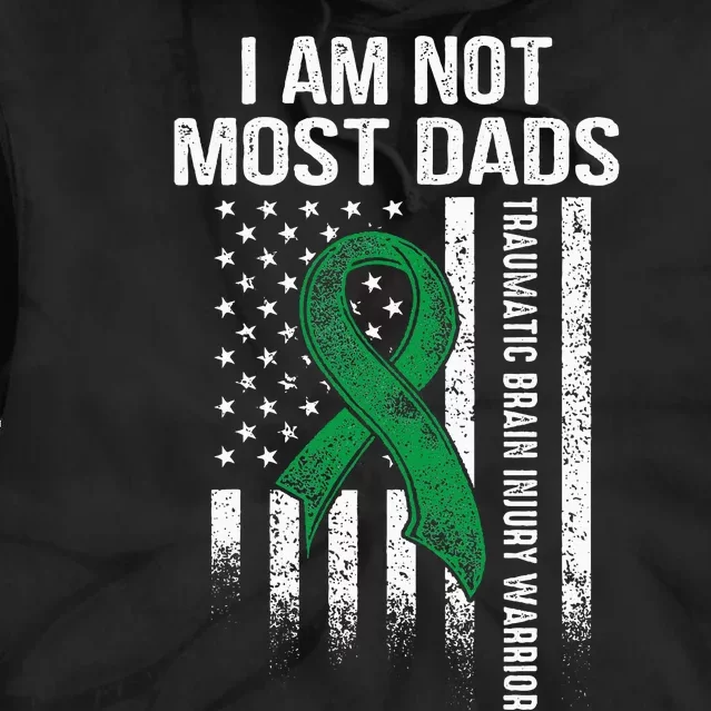 Traumatic Brain Injury Survivor Most Dads TBI Warrior Tie Dye Hoodie