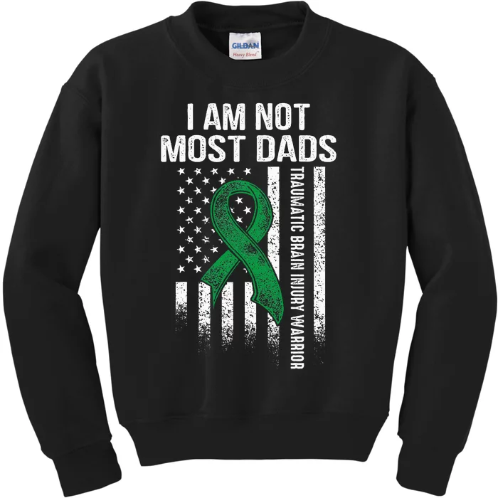 Traumatic Brain Injury Survivor Most Dads TBI Warrior Kids Sweatshirt