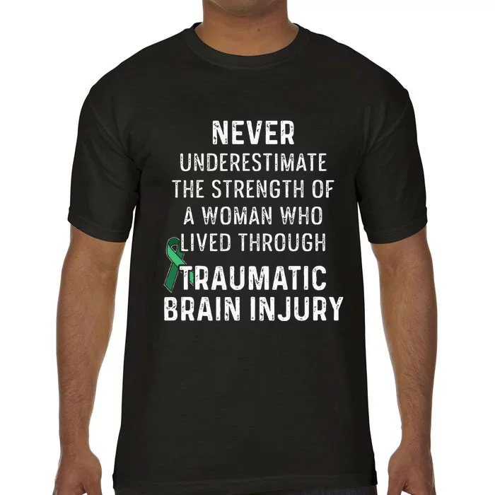 Traumatic Brain Injury Survivor Strength TBI Warrior Comfort Colors T-Shirt