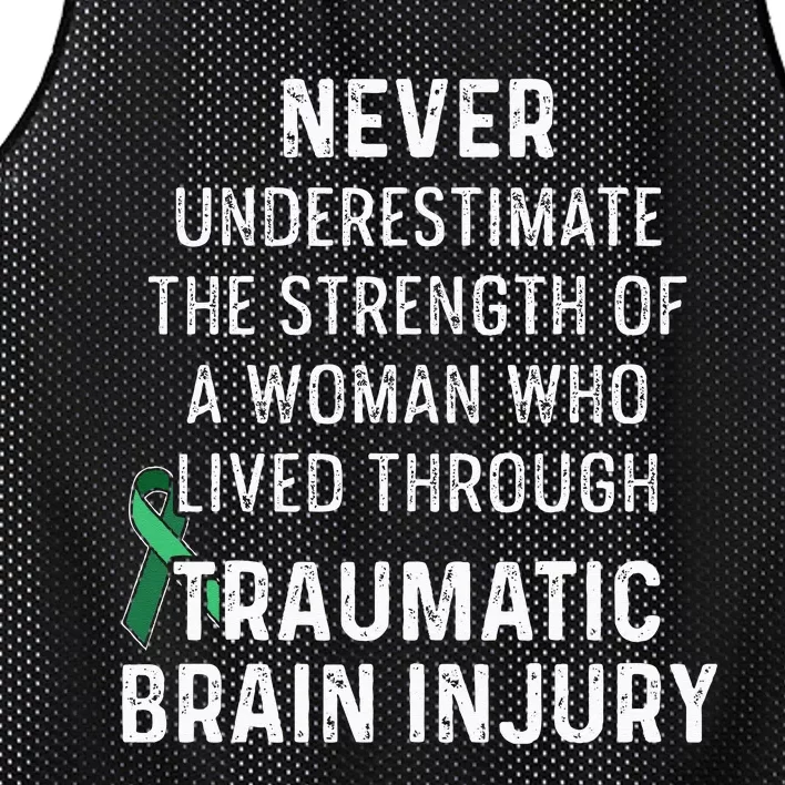 Traumatic Brain Injury Survivor Strength TBI Warrior Mesh Reversible Basketball Jersey Tank