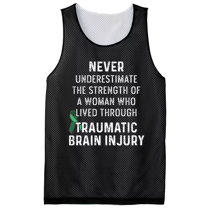 Traumatic Brain Injury Survivor Strength TBI Warrior Mesh Reversible Basketball Jersey Tank