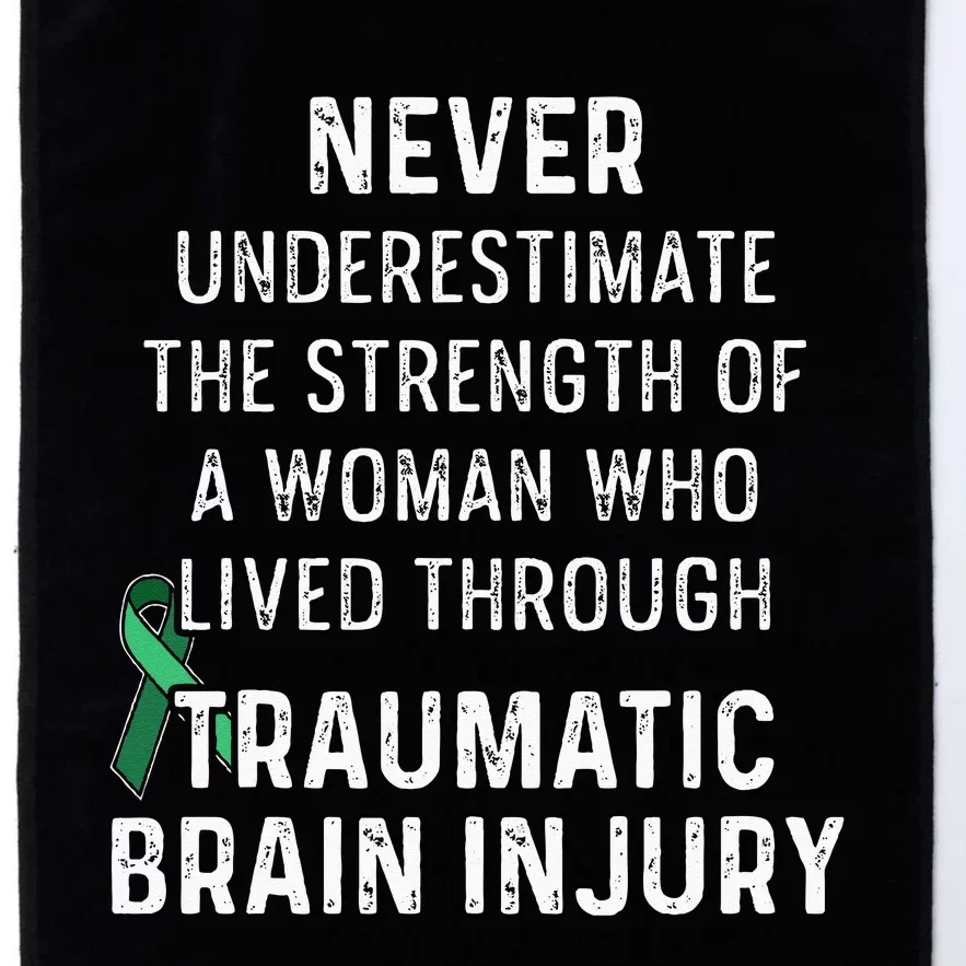 Traumatic Brain Injury Survivor Strength TBI Warrior Platinum Collection Golf Towel