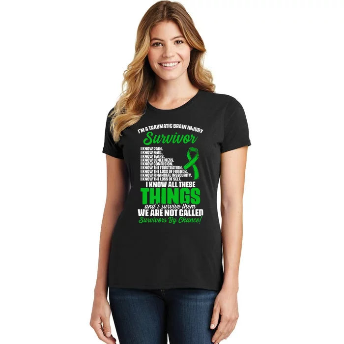 Traumatic Brain Injury Survivor Support TBI Survivor Women's T-Shirt