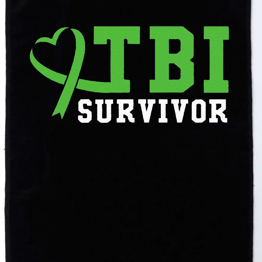 Traumatic Brain Injury TBI Survivor Platinum Collection Golf Towel