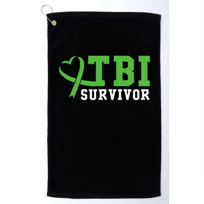 Traumatic Brain Injury TBI Survivor Platinum Collection Golf Towel