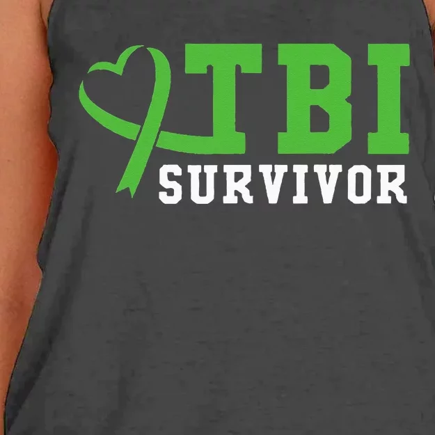 Traumatic Brain Injury TBI Survivor Women's Knotted Racerback Tank