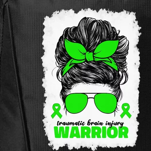 Traumatic Brain Injury Warrior For Women TBI Awareness Month City Backpack