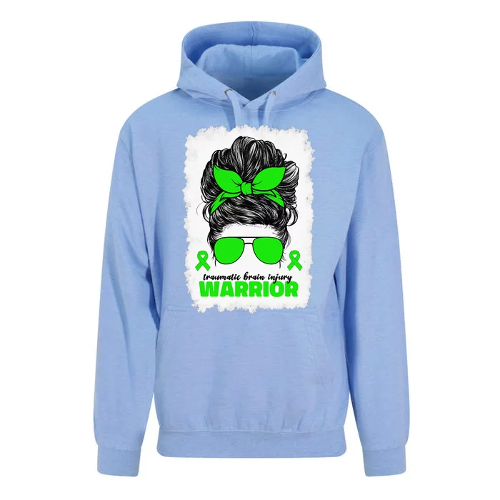 Traumatic Brain Injury Warrior For Women TBI Awareness Month Unisex Surf Hoodie