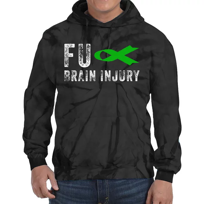 Traumatic Brain Injury Awareness Fu Traumatic Brain Injury Tie Dye Hoodie