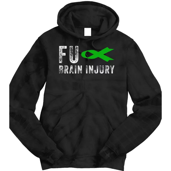 Traumatic Brain Injury Awareness Fu Traumatic Brain Injury Tie Dye Hoodie