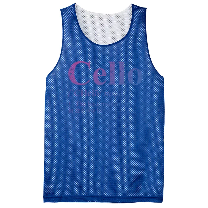 The Best Instrut In The World Cello Great Gift Mesh Reversible Basketball Jersey Tank